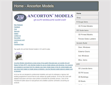 Tablet Screenshot of ancortonmodels.com